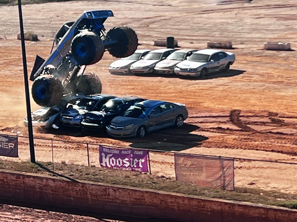 BJ Maconi in the Crime Time State Trooper Monster Truck