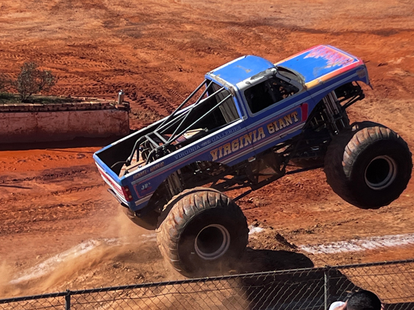 BJ Maconi in the Crime Time State Trooper Monster Truck 