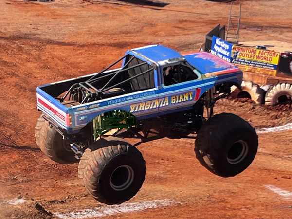 BJ Maconi in the Crime Time State Trooper Monster Truck 