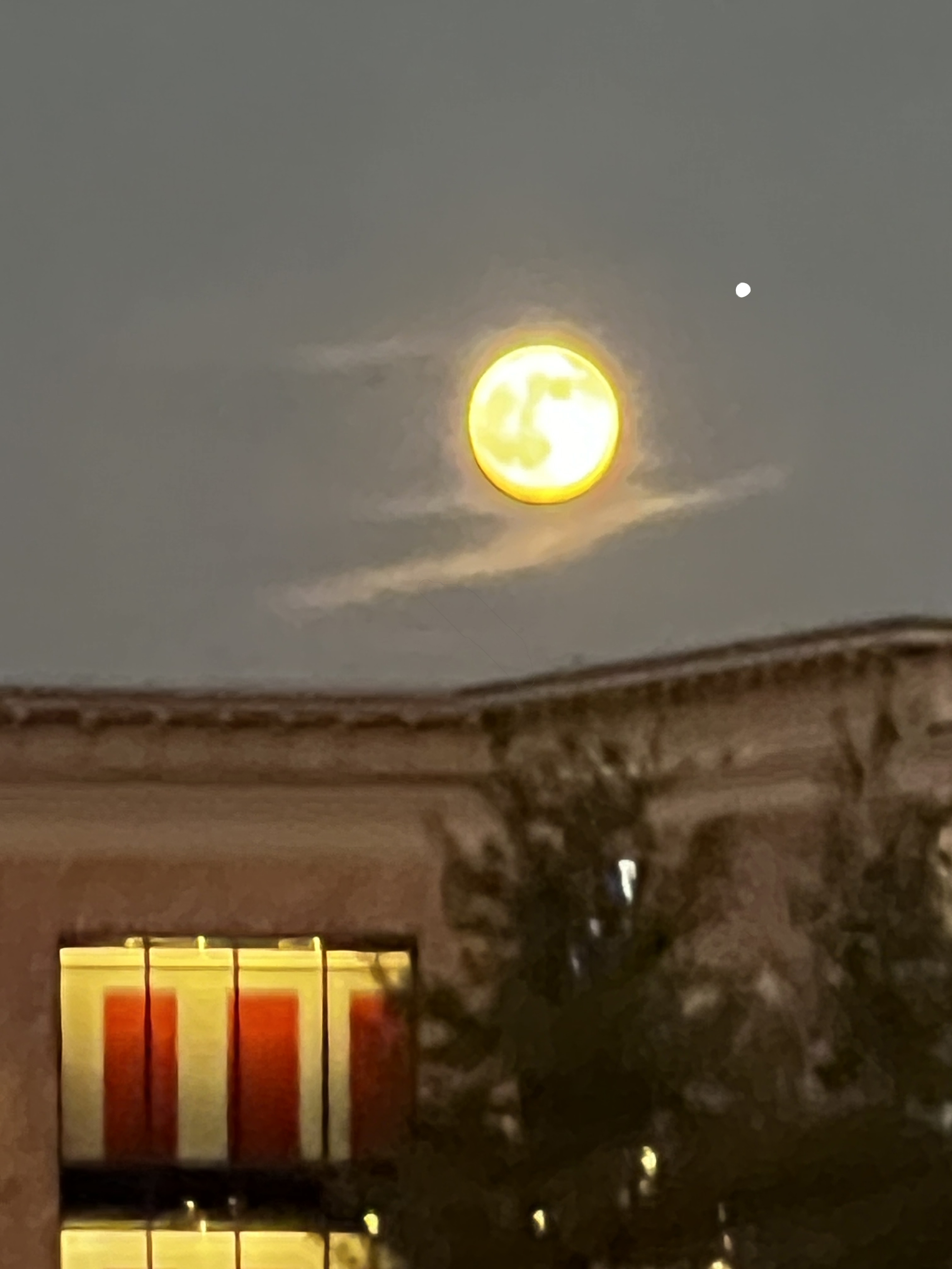 the Moon meets Jupite