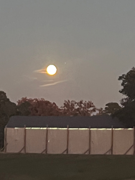 the Moon meets Jupite