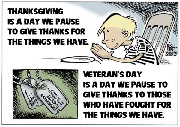 thanksgiving Vs Veteran's Day