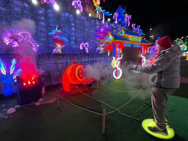 Lee Duquette stood in the ring area