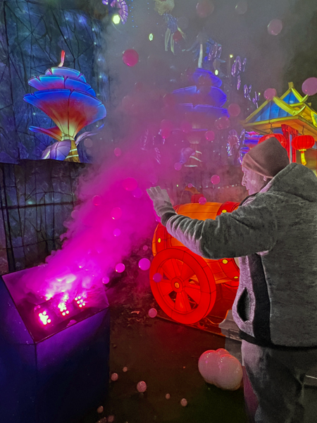 Lee Duquette and the snow bubbles