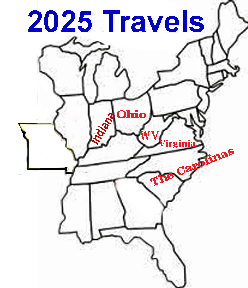 2025 travel map