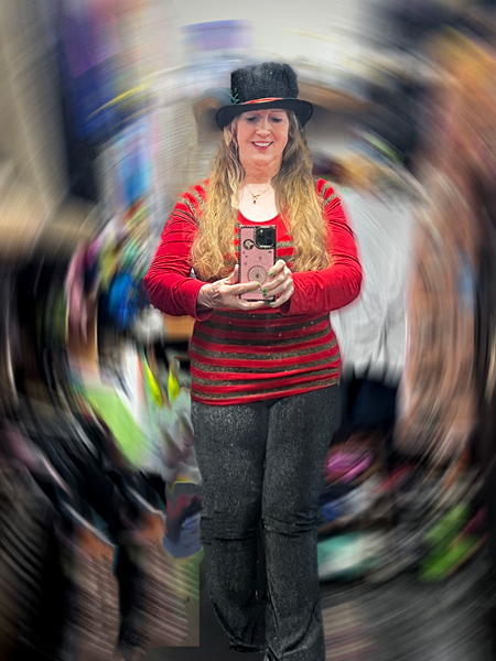 Karen Duquette and her selfie