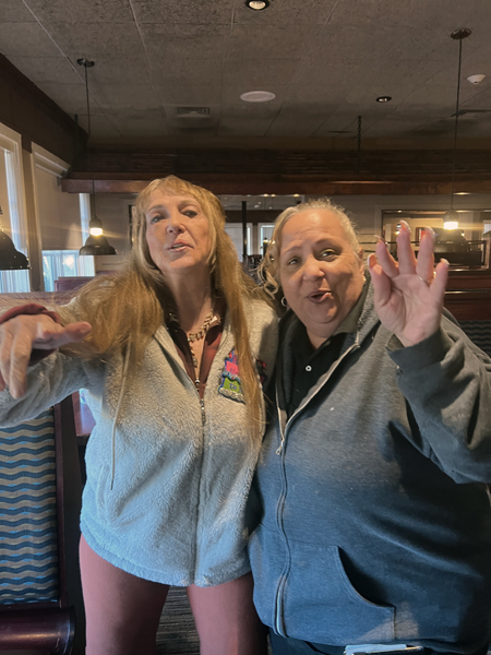 Singing and having fun at Red Lobster