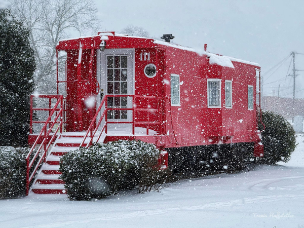 Caboose in downtown Fort Mill