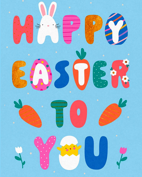 Happy Easter sign