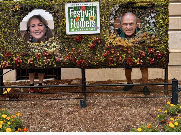 Festival of flowers sign