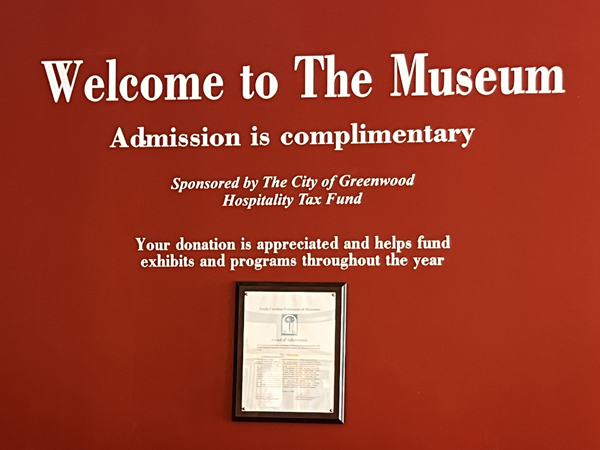 Welcome to The Museum sign
