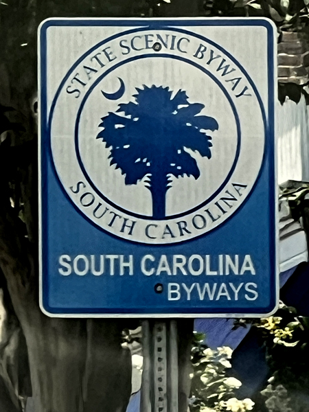 South Carolina Byways sign
