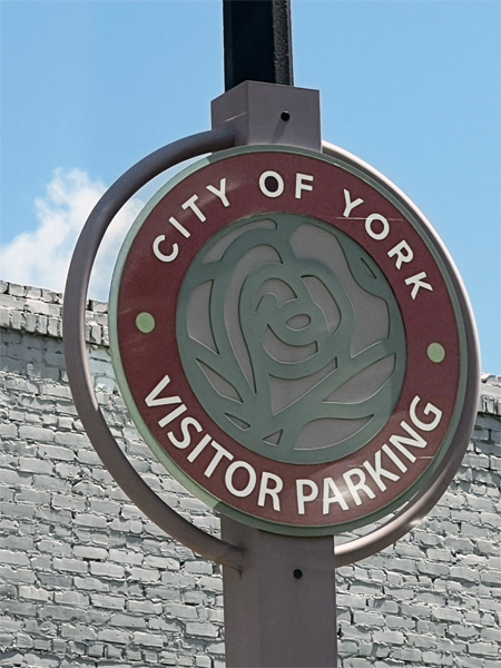 York Parking sign