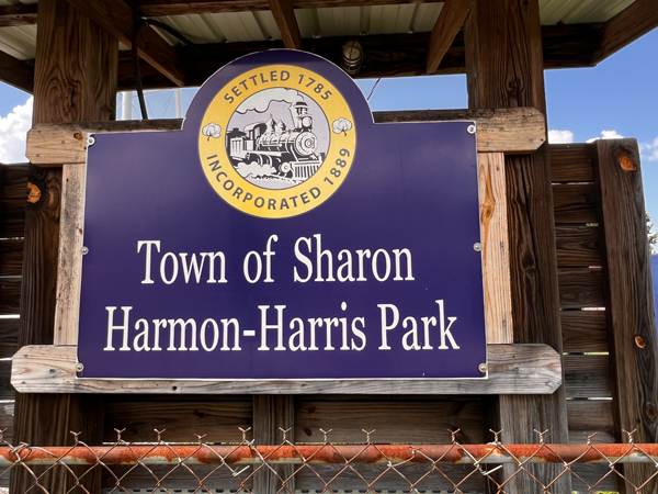 town of sharon sign