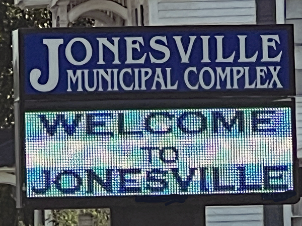 Jonesville Municipal sign
