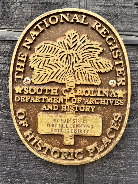 National Register of Historic Places sign