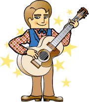 guitar player clipart