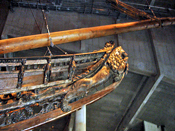 The bow side of the Vasa ship
