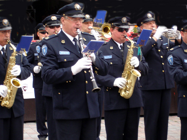 A band in the main square