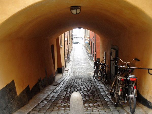 cobblestone streets