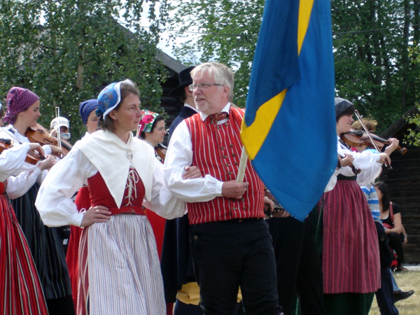 Swedish folk dancers