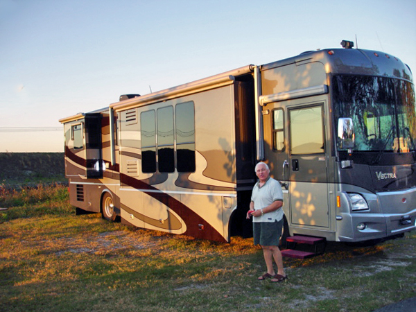 Lee Duquette by the RV in Markham Park