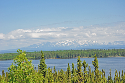 mountain and  Willow Lake