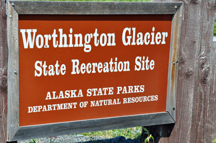 sign - WORTHINGTON GLACIER State Recreation Site