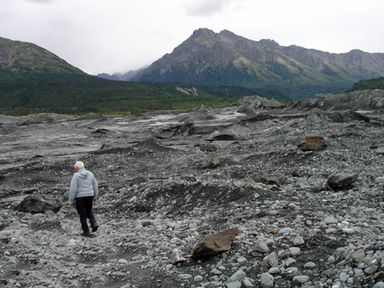 Lee Duquette on the Matanuska Glacier