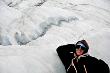 Karen Duquette on  Matanuska Glacier