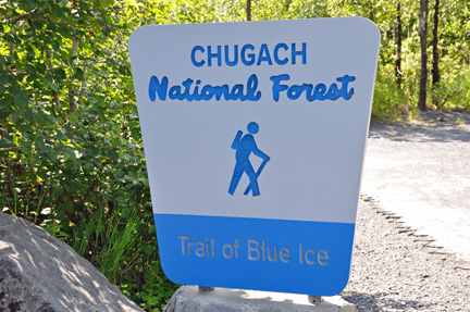 Chugach National Forest sign