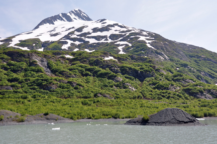 the island is part of the glacier