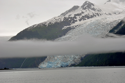 Surprise Glacier and clouds