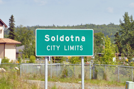 sign - Soldotna city limits