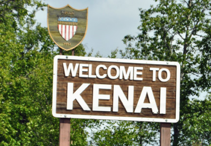 sign - welcome to Kenai
