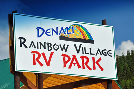 sign - Denali Rainbow Village RV Park