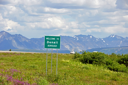 sign - welcome to Denali Borough
