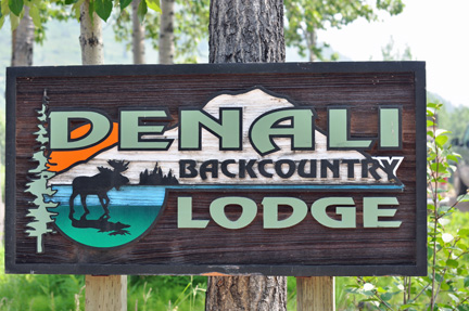 sign - Denali backcountry lodge