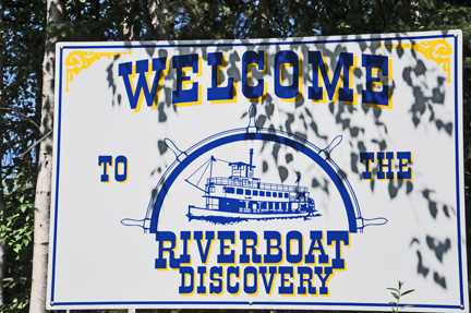 sign - welcome to the Riverboat Discovery