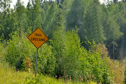 sign - trail crossing