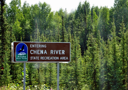 sign - entering Chena River State Recreation Area