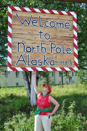 sign - welcome to North Pole Alaska