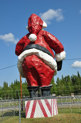 Santa Clause statue a