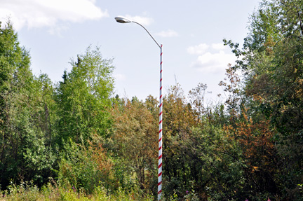 candy cane light pole