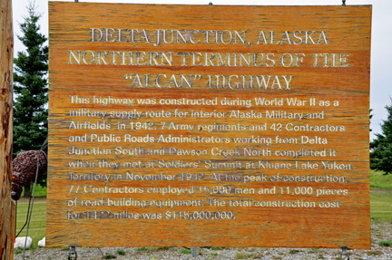 sign anbout the Alcan Highway