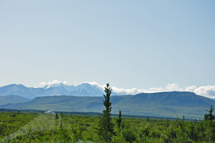 various mountains in the Alaska Range