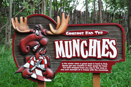moose munchie sign
