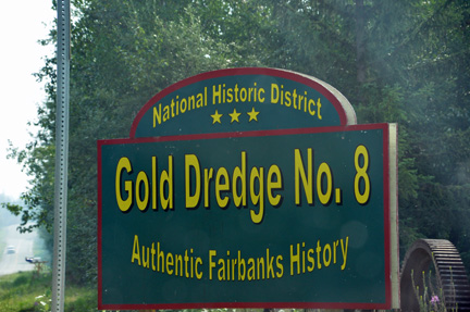 sign - National Historic District - Gold Dredge No. 8
