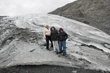 on Worthington Glacier in Alaska