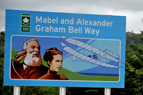 sign - Mabel & Alexander Graham Bell Way